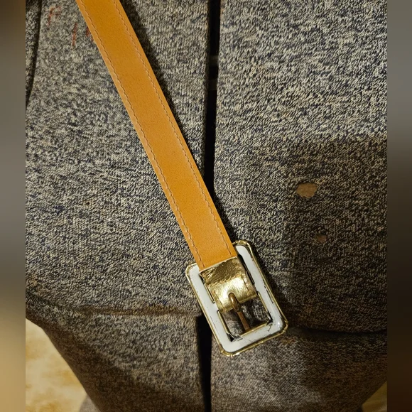 Vintage 1980s Metallic Gold Belt - Picture 7 of 7